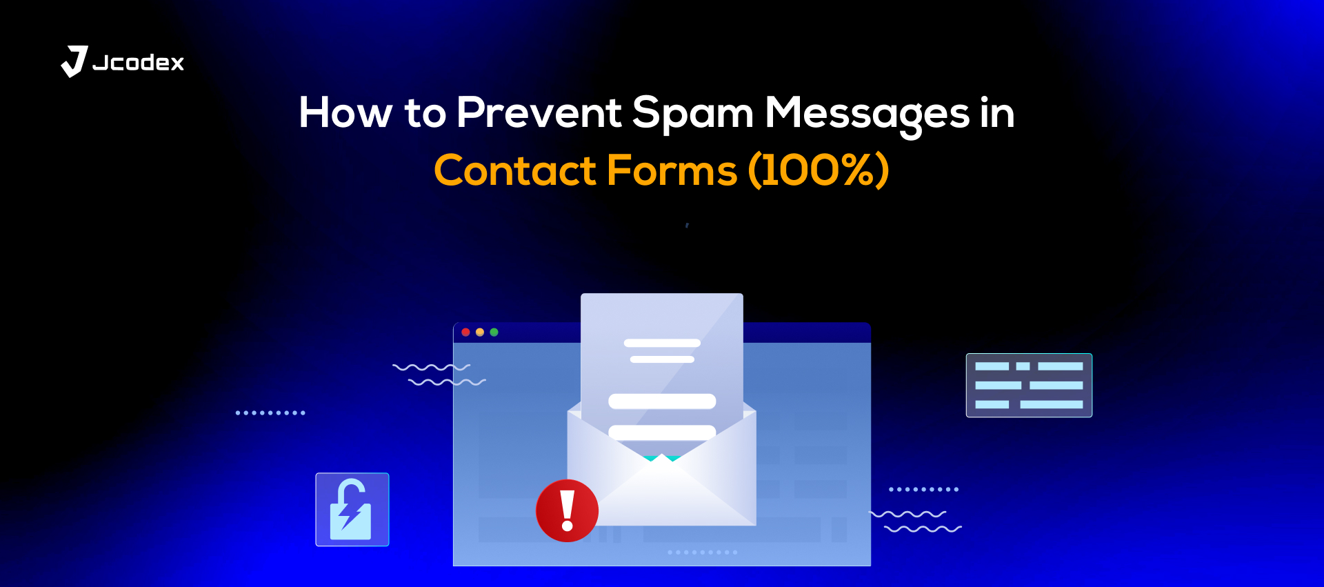 Contact form spam prevention method
